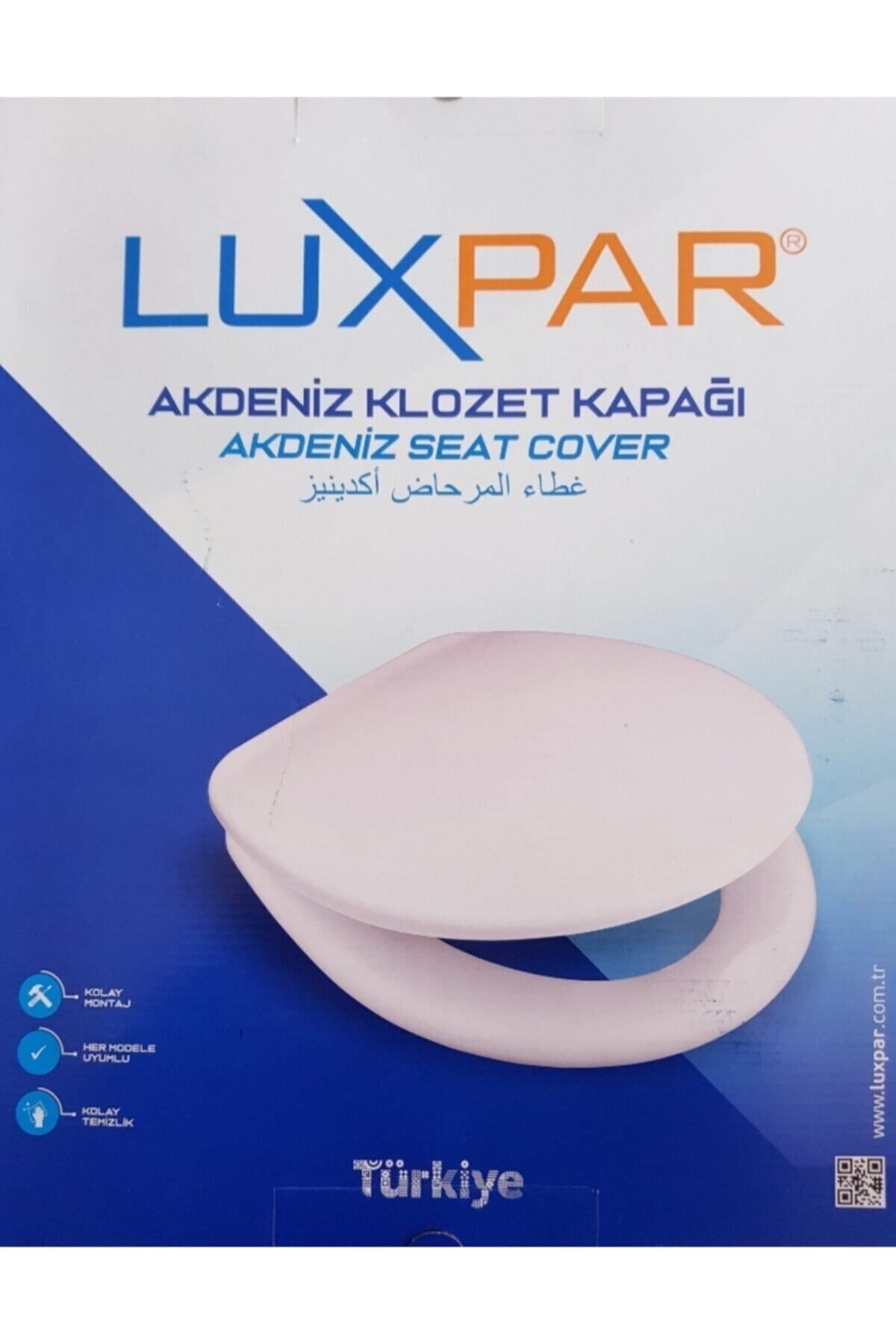 Lüxpar%20Plastik%20Beyaz%20Klozet%20Kapağı%20